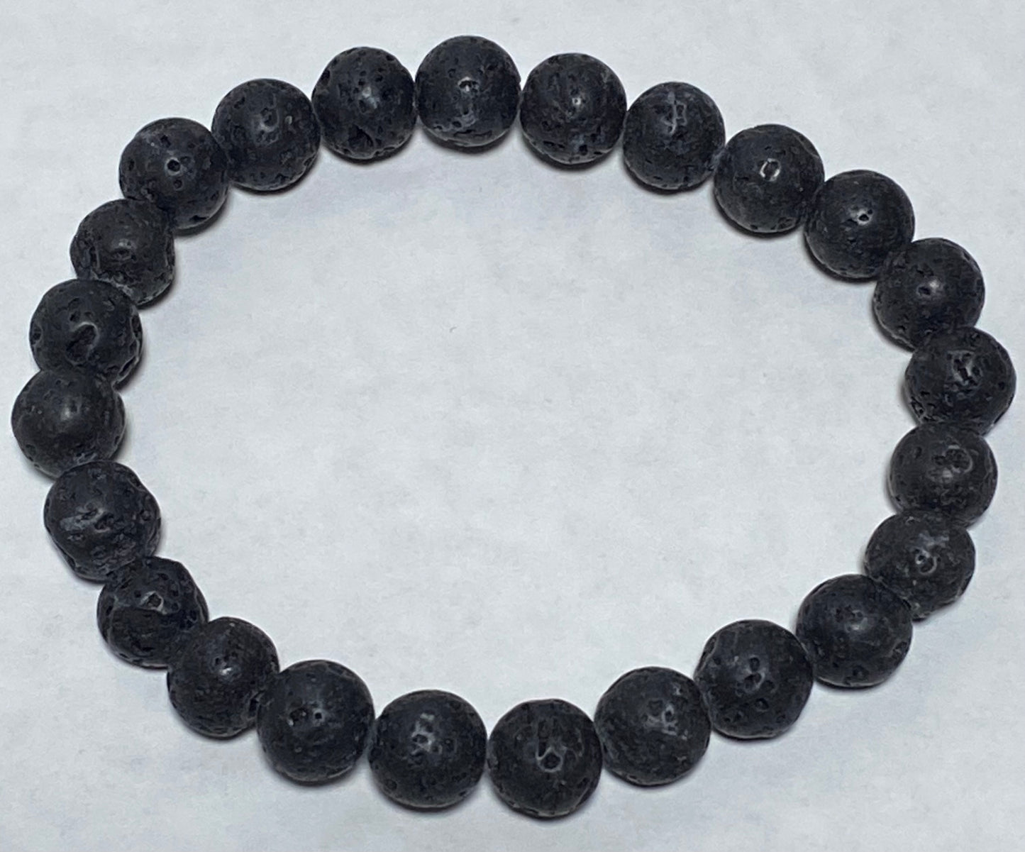 6MM LAVE STONE BRACELET