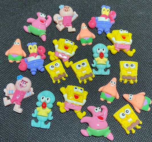 SpongeBob Kawaii Style Nail/Scrapbooking Charms