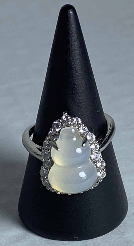 Opal adjustable Stainless Steel ring