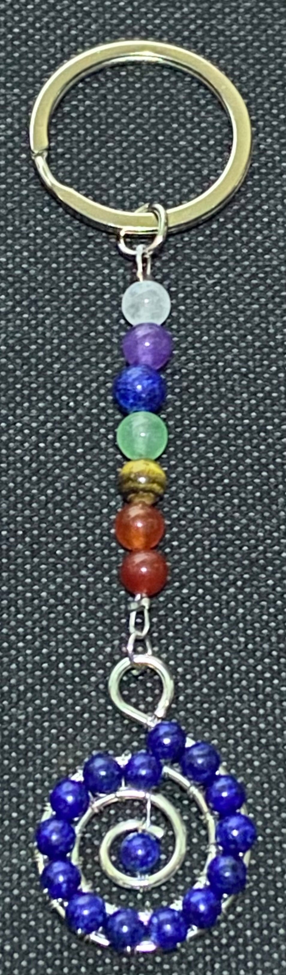 Lapis Lazuli Music Note Keychain