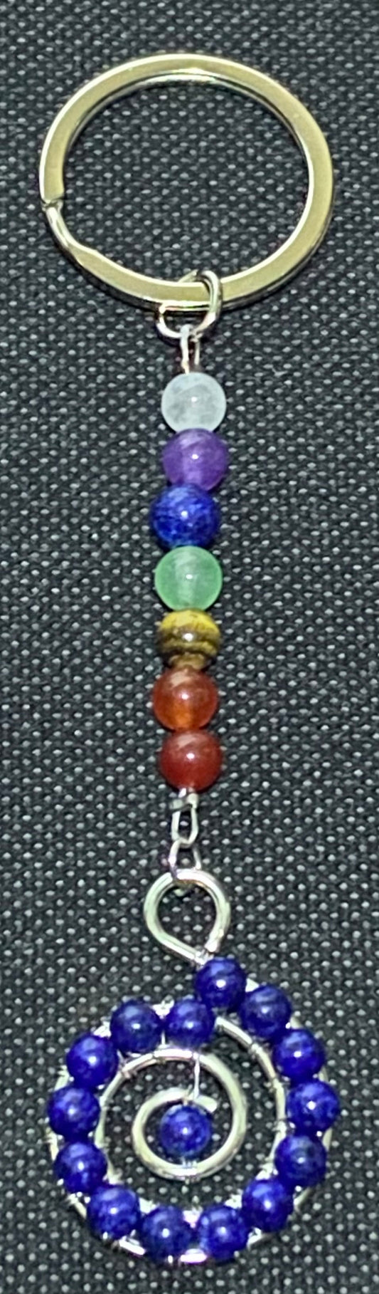 Lapis Lazuli Music Note Keychain