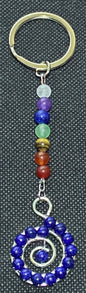 Lapis Lazuli Music Note Keychain